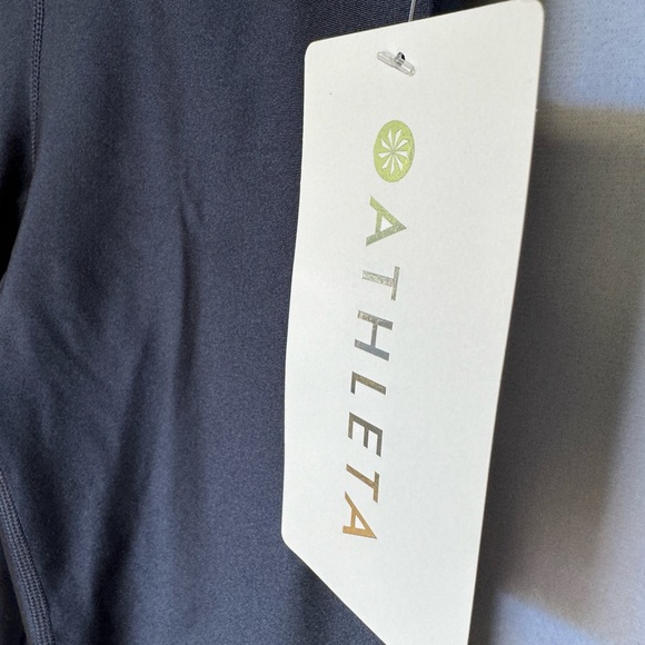 NWT Athleta Navy Elation Shine Tight Leggings Size XXS - Picture 2 of 6